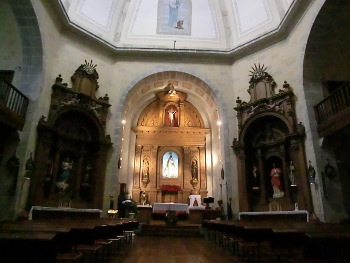 Interior de la iglesia de Andra Mari de Murueta.
